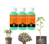 Hormone d'enracinement pour boutures, stimulateur racinaire pour plantes et fleurs, solution liquide d'activation végétale, stimulateur de croissance pour semis et boutures (3Pcs)