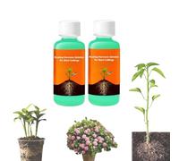 Hormone d'enracinement pour boutures, stimulateur racinaire pour plantes et fleurs, solution liquide d'activation végétale, stimulateur de croissance pour semis et boutures (2Pcs)