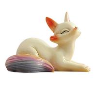 Hormsdar Tea Pet Renard Changement de couleur Statue de jeu de thé amusante Kung Fu Plateau à thé Décor Cadeau pour les amateurs de thé (B)