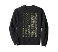 Hormuz Patrol American Flag Camouflage USA Distressed Sweatshirt