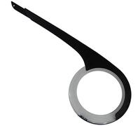 HORN Kettenschützer 'Catena 06' SB-verpackt, 1-flügelig, Kunststoff, passend für 1-fach, bis 38Z., Ø 18cm Längenverstellbar von 305-405mm (von Tretlagermitte), schlagzäh, ohne Zubehör, Scheibe geschlossen in transparent smoke, Flüge