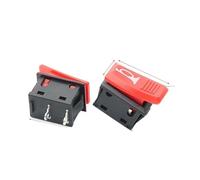 Horn Switch Car Button E-bike Motorcycle Horn Momentary Push Rocker Switch 2 Pin Self-reset Red NWPNLXEA(One Size)