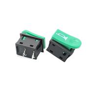 Horn Switch Car Button E-bike Motorcycle Horn Momentary Push Rocker Switch Green 2 Pin Self-reset NWPNLXEA(One Size)