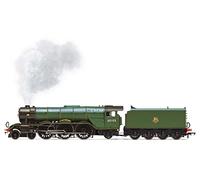 Hornby Br, Classe A3, Flying Scotsman avec Générateur de Vapeur, Plaque de Base Moulée sous Pression et Foyer Scintillant - Époque 4, Locomotives