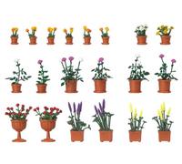 Hornby France - Busch - 1209 - Circuit - Train - Set de pots avec fleurs