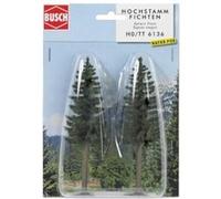 Busch Décor pour maquette 6136 Lot de 2 sapins hauts HO 130 mm
