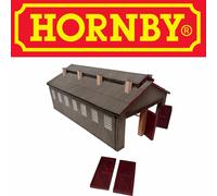 Hornby OO GWR Dunster Engine Shed Bâtiment Avec Signaux