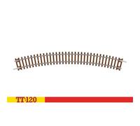 Hornby TT8005 Courbe de Jauge TT - 3Ème Rayon 30° - Pièces de Voie Supplémentaires pour Ensembles Ferroviaires Miniatures, Comprend : 1X 353 mm 3Ème Courbe de Rayon, Échelle 1:120