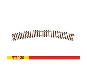 Hornby TT8005 Courbe de Jauge TT - 3Ème Rayon 30° - Pièces de Voie Supplémentaires pour Ensembles Ferroviaires Miniatures, Comprend : 1X 353 mm 3Ème Courbe de Rayon, Échelle 1:120