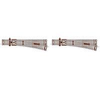 Hornby TT8009 TT Jauge à droite 166 mm 15° - Pièces supplémentaires pour modélisme ferroviaire, pièces de voie de train jouet, comprend : 1 pointe droite de 631 mm - Loisirs pour homme - Échelle 1:120