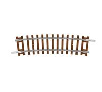 Hornby TT8015 Demi-Courbe de Jauge TT - 2Ème Rayon 15° - Pièces de Voie Supplémentaires pour Ensembles Ferroviaires Miniatures, Comprend : 1X 310 mm 2Ème Courbe HAF de Rayon, Échelle 1:120