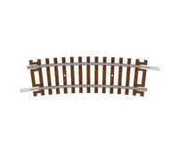 Hornby TT8020 Demi-Courbe de Jauge TT - 1Er Rayon 15° - Pièces de Voie Supplémentaires pour Ensembles Ferroviaires Miniatures, Comprend : 1X 267 mm 1Ère Demi-Courbe de Rayon, Échelle 1:120