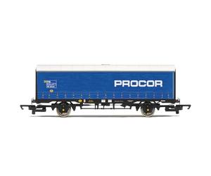 Hornby Wagons R60267 Railroad Procor, Fourgon PVA - Train Jouet de l'époque 8, Wagons et fret de Calibre 00 pour Train, modèles pour Adultes - Cadeau modèle à l'échelle 1:76