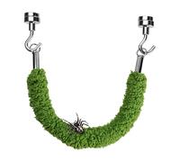Horned Frog Rope Swing - 7.87 inch Terrarium Accessory | Cotton Rope Magnet - Interactive Jumping Spider Bridge for Amphibians Reptiles Classroom displays and naturalistic Habitat setups