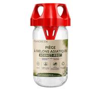 HORNET-PRO™ PIÈGE à Frelons asiatiques et Guêpes, en Verre, Écologique, Sélectif et Réutilisable pour jardins et ruches, fabriqué en France, Cuvigreen™ (x1)