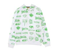 Horns Allover Hoodie Blanc Sweat a capuche leger pour hommes WHITE XL