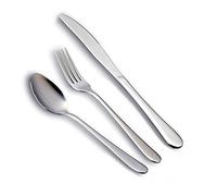 HornTide 12 pièces Couverts Couverts Sets Dîner Couteau Fourchette Cuillère 3-Piece Place Setting de service pour 4 personnes en acier inoxydable poli miroir