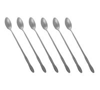 HornTide Ensemble de cuillère à mélangeur 6 pièces Ensemble de cuillère à cuisson longue de 8 Inch 20cm pour crème glacée Boisson fraîche jus de fruits Cocktail de brassage et plus