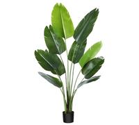 HORO.ES Plante artificielle Oiseau de paradis 120-170 cm palmier tropical avec 10 feuilles, plantes artificielles en pot pour intérieur, maison, bureau, jardin décoration moderne (1, 170 cm)