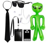 Horolam MIB Agent Costume Accessoires, Ensemble de costumes de services secrets Accessoires de costumes d'espions pour hommes femmes enfants pour Cosplay (Alien-themed)