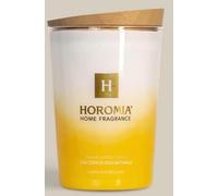 Horomia Bougie parfumée vanille et benjoin 350g, avec cire de soja naturelle, Autonomie : jusqu'à 75 heures, Aromathérapie Luxury-Smell