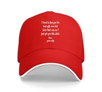 HOROMKE Casquette de baseball amusante pour la fête des pères ou un anniversaire de la part d'une femme à un mari, Rouge, Taille unique