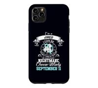 Horoscope Astrologie Signe du Zodiaque Vierge 11 Septembre Anniversaire Coque pour iPhone 11 Pro Max