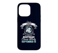 Horoscope Astrologie Signe du Zodiaque Vierge 15 Septembre Anniversaire Coque pour iPhone 14 Pro Max