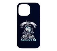 Horoscope Astrologie Signe du Zodiaque Vierge 31 août Anniversaire Coque pour iPhone 14 Pro Max