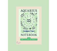 Horoscope Designer Stationary Notebook: Aquarius