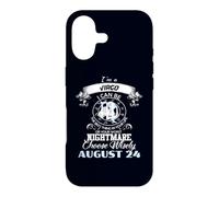 Horoscope personnalisé Zodiaque Vierge 24 août Anniversaire Coque pour iPhone 17