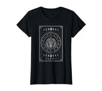 Horoscope Vintage du Zodiaque céleste du Tarot Cosmique Lion T-Shirt Graphique avec Valeur