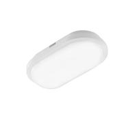 Horoz Electric Applique Murale Exterieur & Intérieure LED AYDOS 15W 4200K Blanc Neutre - Plafonnier LED Ovale Blanc - IP65 Étanche pour Salle de Bain et Locaux Humides -Lampe pour Garage Cave Jardin