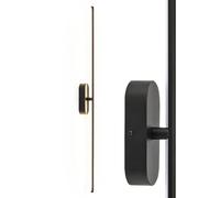 Horoz Electric Applique Murale LED Intérieure Verticale Noir - 14W 680 lm 4200K IP44 Éclairage Linéaire Moderne Lampe Murale pour Salle de Bain Salon Chambre Couloir Escalier - Longueur 92 cm