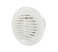Horoz Electric Extracteur d’Air 100 mm Silencieux Blanc Rond 12W AIRYMAX 3 - Aérateur Salle de Bain 100 m³/h 43 dB - Ventilateur Extraction pour WC Cuisine - Anti Humidité et Moisissure