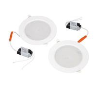 Horoz Electric Lot de 2 Spot LED Encastrable 12W 2700K Blanc Chaud AURA 1200lm - Ultra Plat Rond 230V Non Dimmable Spots de Plafond Plafonnier LED Blanc Downlight pour Cuisine Salon Couloir