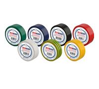 Horoz Electric Lot de 7 Ruban Isolant PVC 19mm x 9m MIX Couleur - Ruban Adhésif Isolant Électrique, Auto-Adhésif, Ruban de Réparation Professionnel Fort Pouvoir Adhésif, Résistant Chaleur