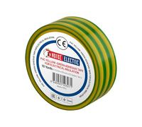 Horoz Electric Ruban Isolant PVC 19mm x 9m Jaune-vert - Ruban Adhésif Isolant Électrique, Auto-Adhésif, Ruban de Réparation Professionnel Fort Pouvoir Adhésif, Résistant Chaleur - 1 Pièce