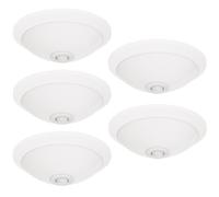 Horoz Electric Set de 5x Plafonnier LED 300 mm Blanc avec Détecteur de Mouvement PIR 360° & Capteur Crépusculaire - Lampe de Plafond E27 IP20 - Éclairage Intérieur Automatique