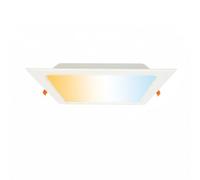 Horoz Electric Spot LED Encastré 3CCT 24W 3000K/4000K/6500K ALEXIS 2270lm - Plafonnier LED Ultra Plat Carrée 230V Non Dimmable Spots de Plafond Blanc Downlight pour Cuisine Salon Couloir