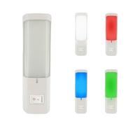 Horoz Electric Veilleuse LED DORA 0,4W 25lm IP20 - Lampe de Nuit Enfant à Brancher sur Prise Murale avec Interrupteur, Lumière d’Ambiance pour Chambre ou Couloir - Couleur LED Aléatoire - 1 Pièce