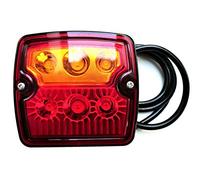 HORPOL Feu arrière LED LZD 967 12-24V IP68 E9 fonctions position stop clignotant montage universel gauche ou droit usage routier bloc optique robuste pour remorque camion