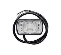 HORPOL Feu de gabarit LED LD 2227 blanc 12-24V IP68 E9 câble 0,5m lampe dencombrement avant montage universel éclairage routier pour remorque camion engin machine agricole