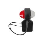 HORPOL Feu de gabarit LED LD 368 suspendu droit blanc et rouge 12-24V E9 câble 0,25m support en caoutchouc lampe latérale de sécurité routière pour remorque camion machine