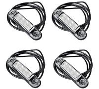 HORPOL Kit de 4 feux de gabarit LED LD 2327 Slim 12-24V IP68 E9 position avant lampes avec câbles montage universel rapide usage routier pour remorque camion machine agricole