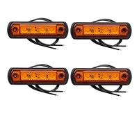 HORPOL Kit de 4 feux de gabarit LED LD 676 12-24V E9 position latérale lampes avec câbles montage universel rapide usage routier pour remorque camion machine agricole util