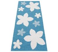 Horredsmattan Fibres Synthétiques Tapis Extérieur De Votre Maison Et Le Jardin, Lavable. Style Fleur Turquoise 70x250cm