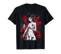 Horreur anime effrayant horreur gothique coeur sanglant T-Shirt
