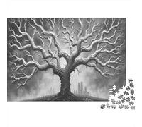 Horreur Arbre Gothique Puzzle 1000 Pièces Educa Jouet Divertissement Créatif Décoration Intérieure intéressant Jeu Éducatif Challenge Toy Adultes & Enfants des 14 Ans 70x50cm/1000pcs
