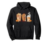 Horreur Movie Snacks Spooky Popcorn Halloween Night Film Sweat à Capuche